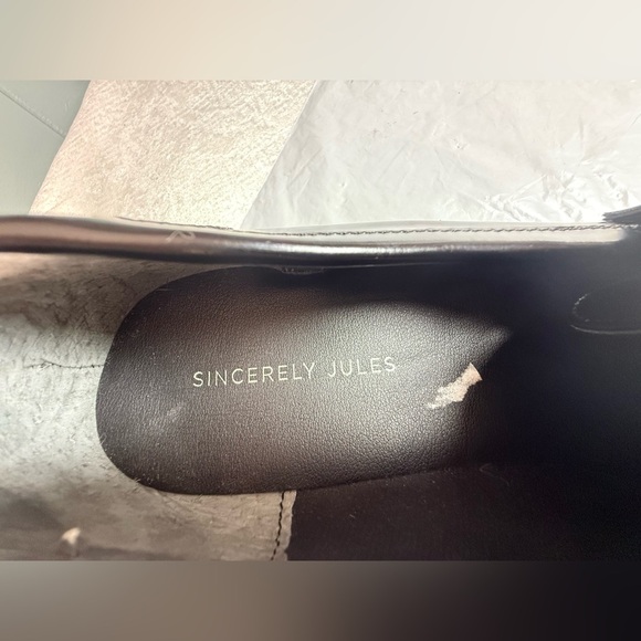 Sincerely Jules Shiny Black Loafers